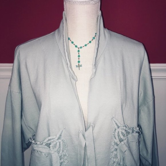 Amazing Christine Damen Tie Front Jacket/Cardigan - Picture 2 of 9
